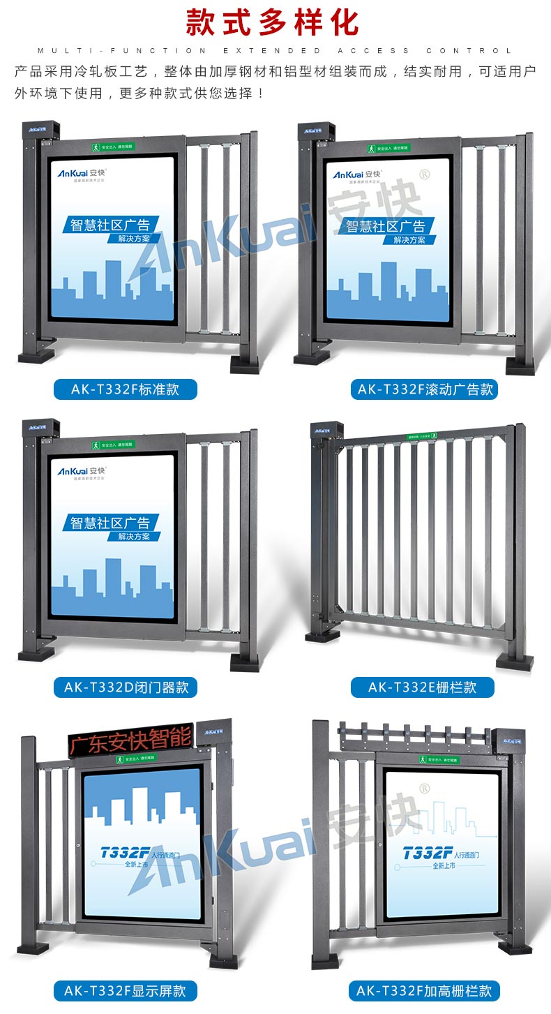 安快T332F小區廣告門(mén)-類(lèi)型